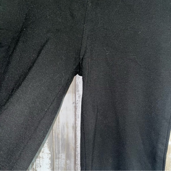 Lauren Ralph Lauren Black Wide Leg Pull On Pants - Picture 3 of 5